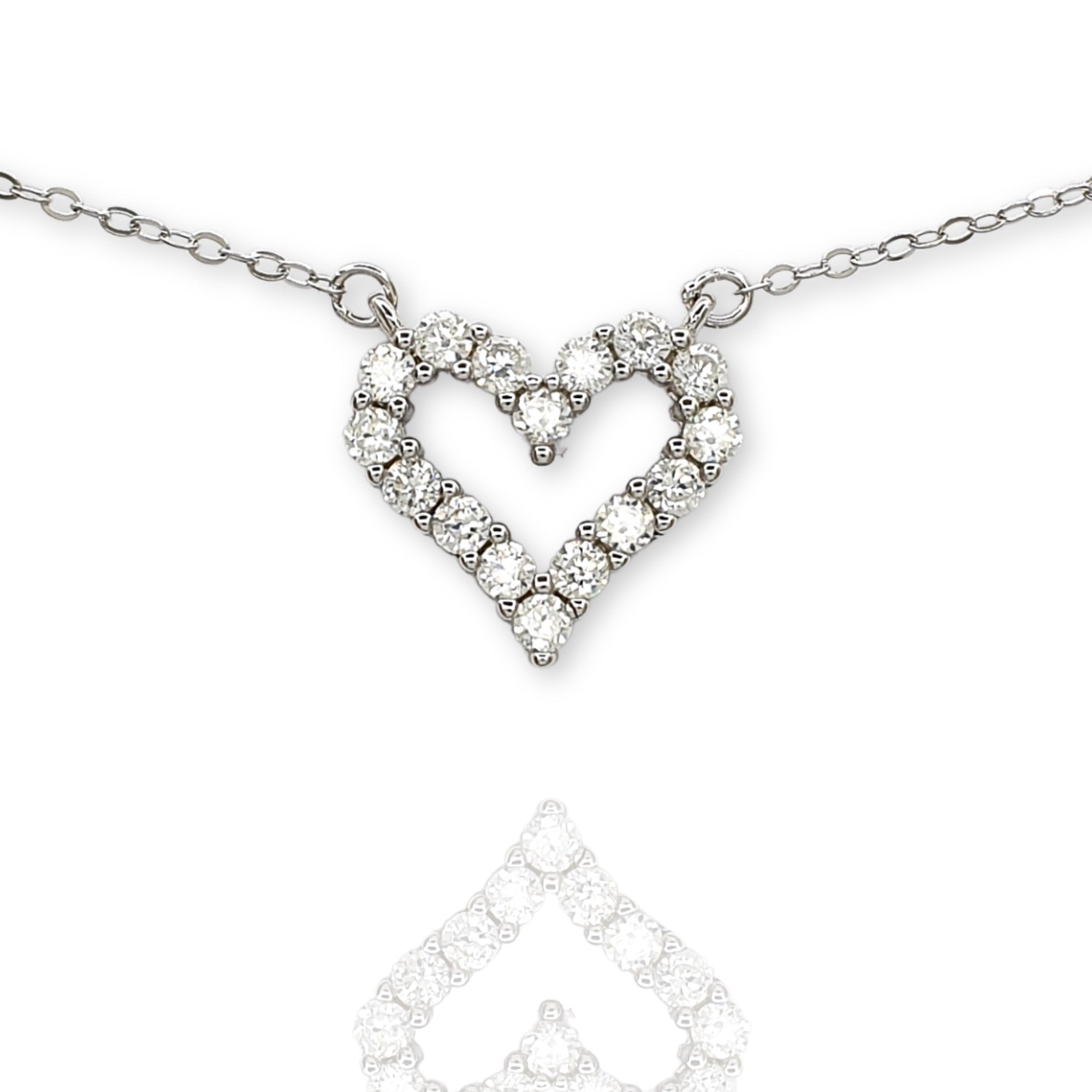 Personalised Mother's Day Crystal Heart Necklace Gift