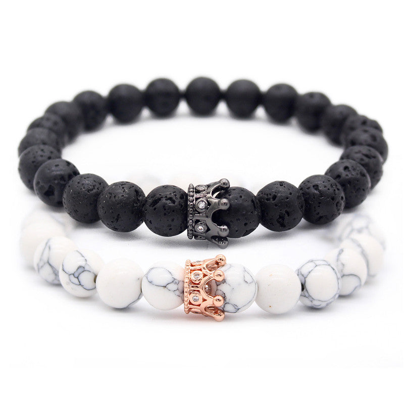 His and Hers Matching Couple's Bracelet Set - AnnaJewelBox