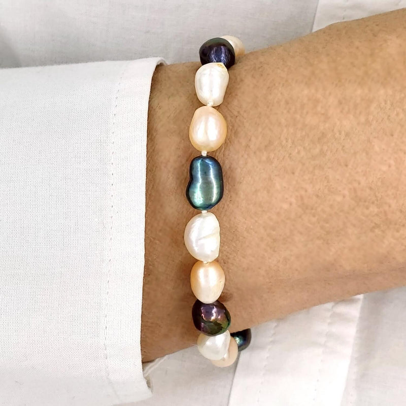gold pearl bracelet uk - pearl jewelry uk - pearl bracelet for wedding - pearl bracelet for women - pearl bracelet for men