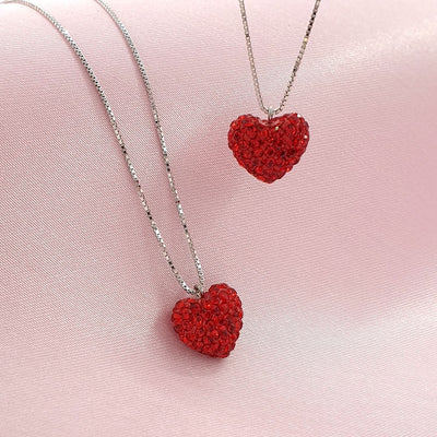 925 Sterling Silver Personalised Birthday Gift Heart Necklace - Birthday Day Card Gift