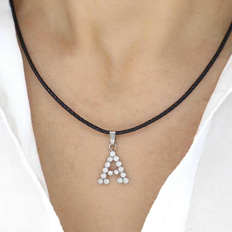 Personalised Letter Alphabet Pendant Initial Necklace