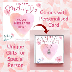 Mother's Day Gift Initial Birthstone Personalised Necklace