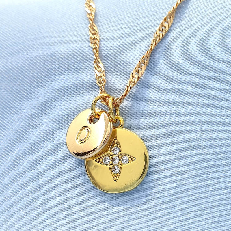 Personalised Birthday Gift Initial Name Star Necklace