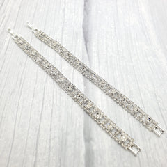 Statement Silver Crystal Bracelets - Wholesale Jewellery