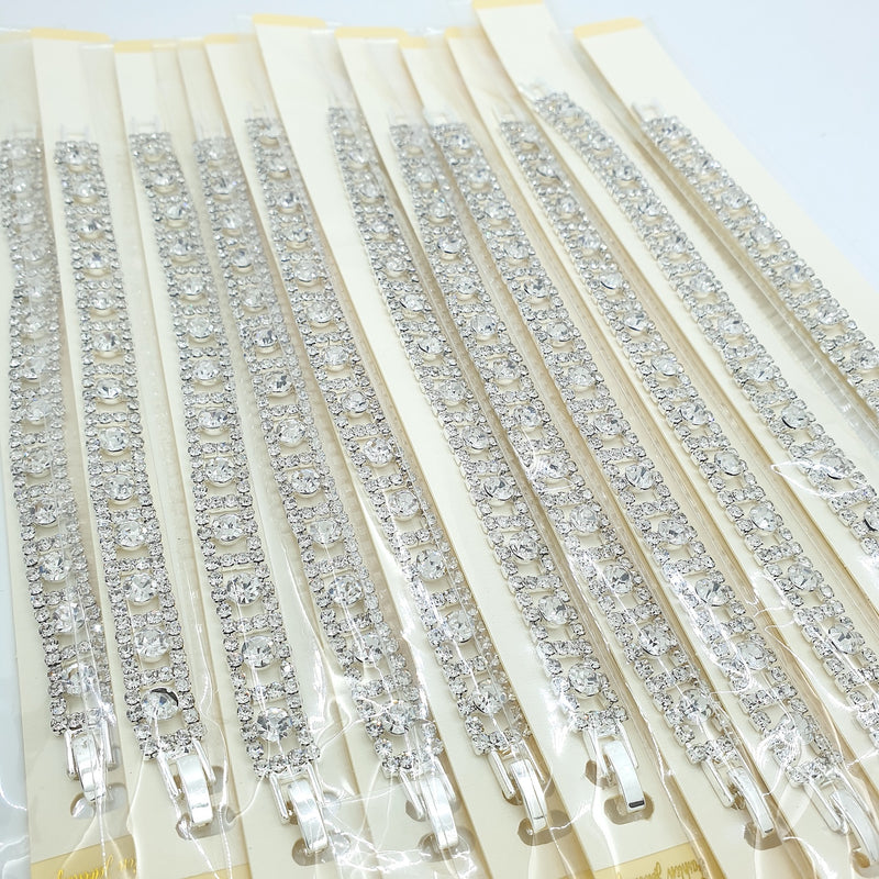 Statement Silver Crystal Bracelets - Wholesale Jewellery