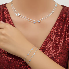 Personalised 925 Sterling Silver Star Necklace