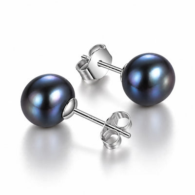 Elegant 925 Sterling Silver Pearl Stud Earrings – The Perfect Wedding Day Gift