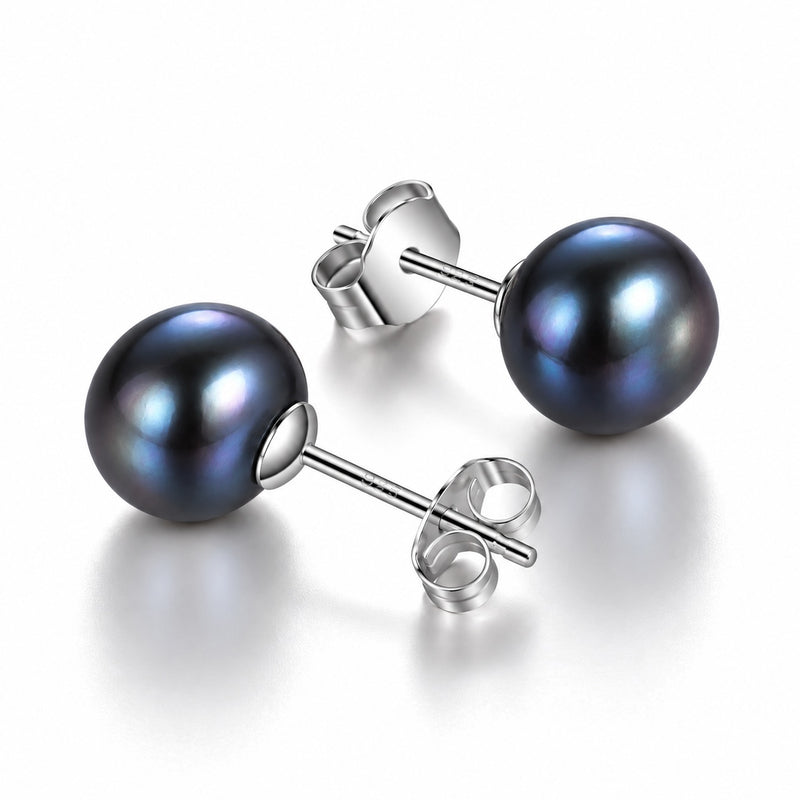 Elegant 925 Sterling Silver Pearl Stud Earrings – The Perfect Wedding Day Gift
