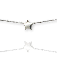 Personalised 925 Sterling Silver Star Necklace – Thoughtful Christmas Gift for Her, mum, sister, girlfriend, wife, or daughter. Christmas holiday jewellery, New Year Celebration Party.