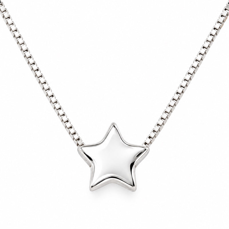 Personalised Sterling Silver Star Necklace – Thoughtful Christmas Gift for Her