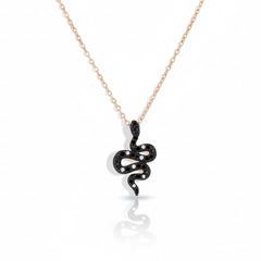 Wisdom Snake Snake Necklace in Gold Vermeil Sterling Silver