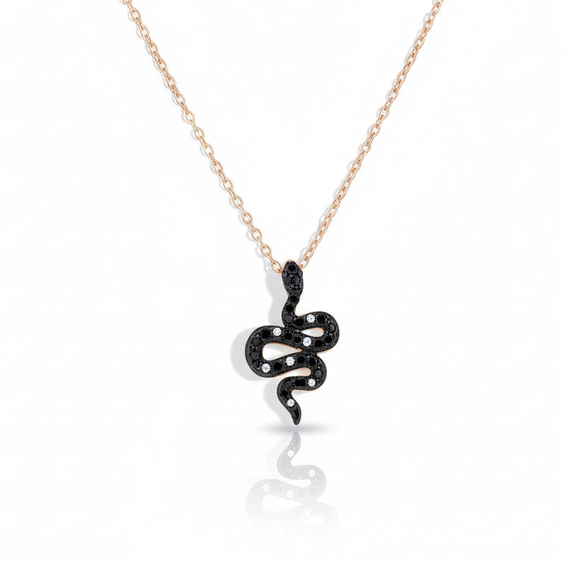 Wisdom Snake Snake Necklace in Gold Vermeil Sterling Silver