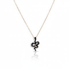 Wisdom Snake Snake Necklace in Gold Vermeil Sterling Silver