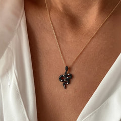 Wisdom Snake Snake Necklace in Gold Vermeil Sterling Silver