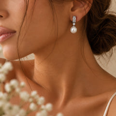Clip On Gold Silver Pearl Earrings for Unpierced Ears