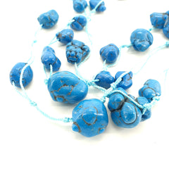 Raw Turquoise Nugget Necklace - Turquoise Jewellery - Chunky Boho Layered Jewelry - December Birthstone Necklace - Etsy UK