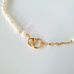 Bridal Baroque Pearls Choker Necklace, Dainty Elegant Irregular White Pearl Jewellery for Weddings & Bridesmaids, Dainty Bridal Gift