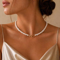 Bridal Baroque Pearls Choker Necklace, Dainty Elegant Irregular White Pearl Jewellery for Weddings & Bridesmaids, Dainty Bridal Gift