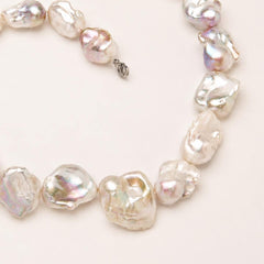 Bridal Baroque Pearls Choker Necklace, Elegant Irregular White Pearl Jewellery for Weddings & Bridesmaids, Statement Bridal Gift
