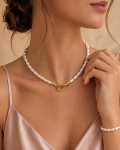 Bridal Baroque Pearls Choker Necklace, Dainty Elegant Irregular White Pearl Jewellery for Weddings & Bridesmaids, Dainty Bridal Gift
