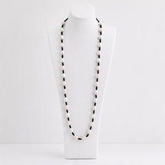 Extra Long Pearls and Leather Lariat Necklace, Baroque Pearl Necklace, Adjustable Boho Leather Jewelry