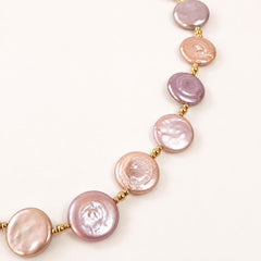 Baroque Pearl Necklace, Pink Freshwater Pearl Jewelry, Large Pearl Statement Necklace, Unique Wedding Jewellery Etsy UK Shop