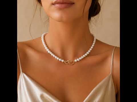 Bridal Baroque Pearls Choker Necklace, Dainty Elegant Irregular White Pearl Jewellery for Weddings & Bridesmaids, Dainty Bridal Gift