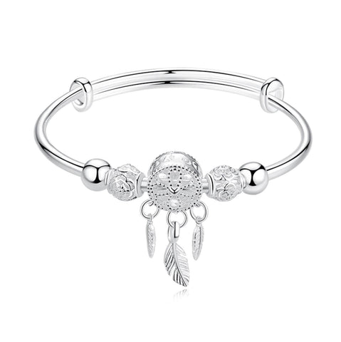 Image of Silver Dreamcatcher Bracelet
