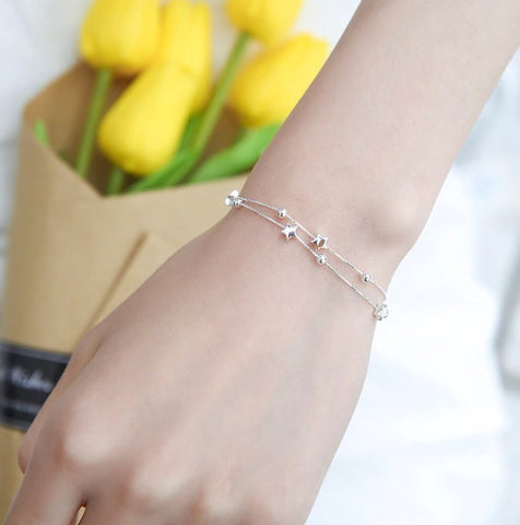 Image of 925 Sterling Silver Starry Night Bracelet