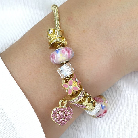 Image of Personalised Initial Charms Bracelet