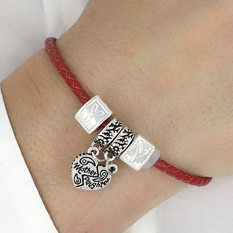 Image of Personalised Silver Charm Bracelet