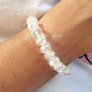 Light White Crystal Bracelet - AnnaJewelBox