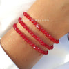 Passion of Life - Set of 3 Red Crystal Bracelets - AnnaJewelBox