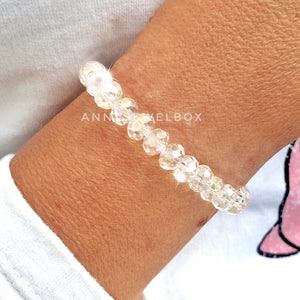 Purity White Crystal Bracelet - AnnaJewelBox