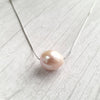 925 Sterling Silver Pink Natural Freshwater Pearl Necklace