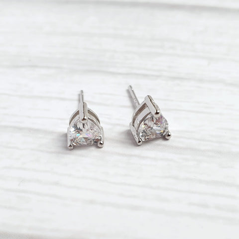 Cute Diamante Crystal Women's Stud Earrings
