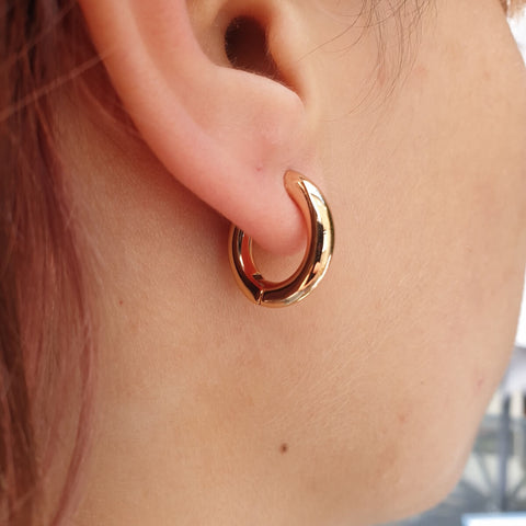 Image of Gold Statement Hoop Earrings