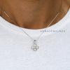 Lucky Shamrock 925 Sterling Silver Crystal Necklace - AnnaJewelBox