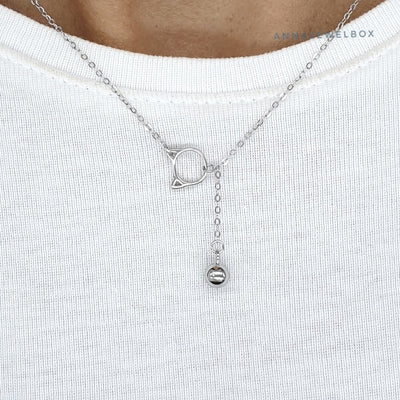 Feline 925 Sterling Silver Cat Charm Pendant Necklace - AnnaJewelBox