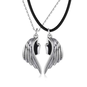 Angel Wings Couple Magnetic Necklace Set - AnnaJewelBox