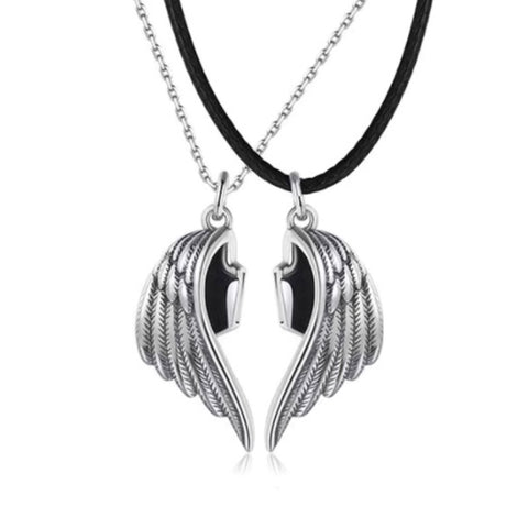 Image of Angel Wings Couple Magnetic Necklace Set - AnnaJewelBox