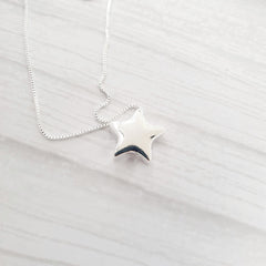 925 Sterling Silver Star Necklace