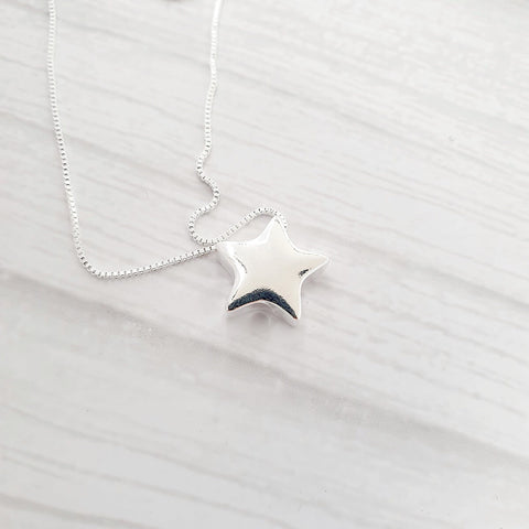 Image of 925 Sterling Silver Star Necklace