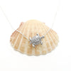 Dainty 925 Sterling Silver Chain Sea Turtle Necklace