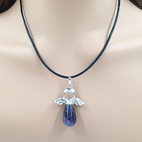 Image of Guardian Angel Gemstone Necklace