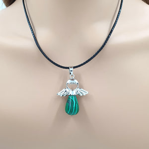 Guardian Angel Gemstone Necklace