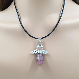 Guardian Angel Gemstone Necklace