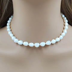 Stunning Pearl Necklace Black Pink White Blue Freshwater Cultured Pearls
