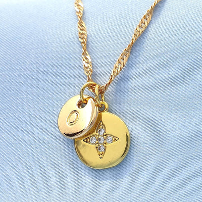 Personalised Birthday Gift Initial Name Star Necklace