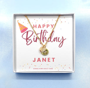 Personalised Birthday Gift Initial Name Star Necklace
